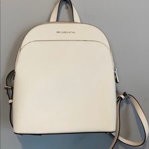 Michael Kors white backpack